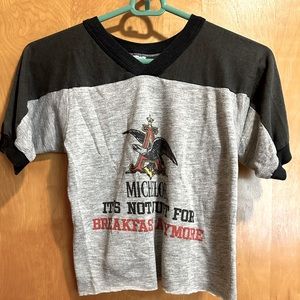 Vintage Michelob Beer Cropped T-Shirt size Small